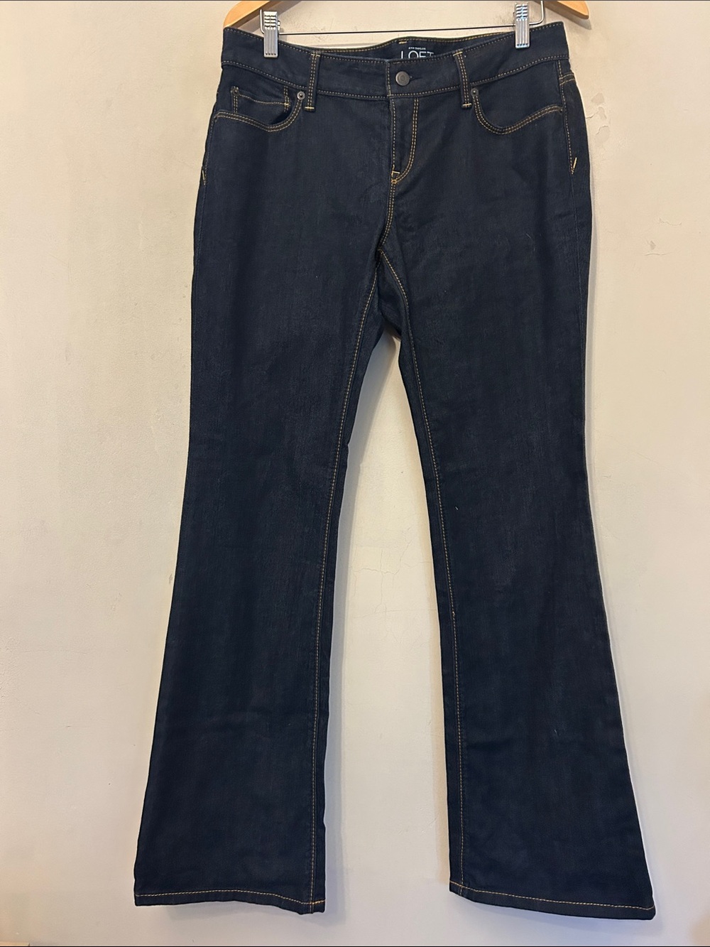 LOFT Dark Blue curvy boot jeans Size 10 EUC